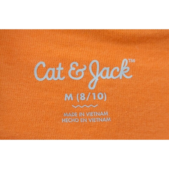 Cat & Jack Boy's Bright Orange Ringer Long Sleeve Size M (8/10) - Picture 6 of 6